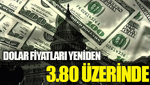 Dolar fiyatları yeniden 3.80 üzerinde