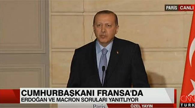 Erdoğan Fransız gazeteciyle tartıştı