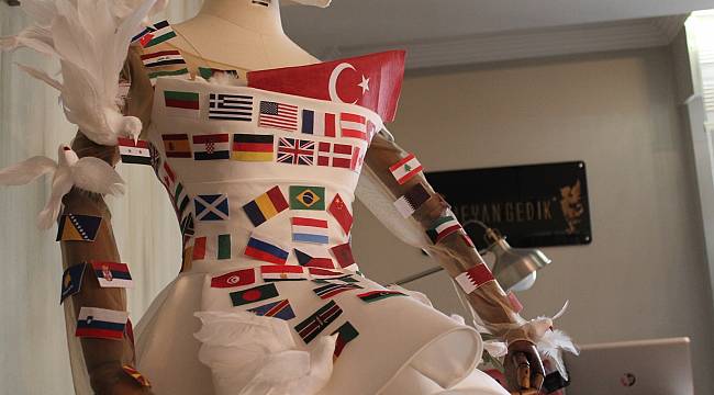 IF Wedding Fashion İzmir’e özel ‘Barış’ gelinliği