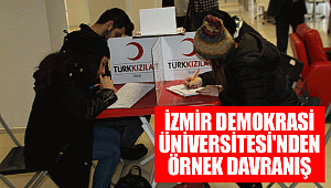 İzmir Demokrasi Üniversitesi'nden örnek davranış