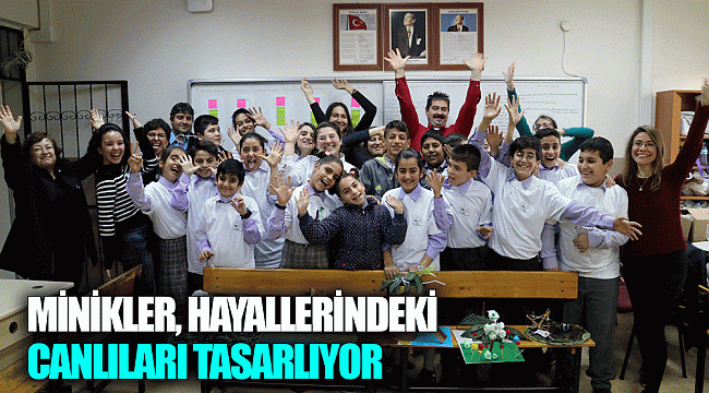 MİNİKLER, HAYALLERİNDEKİ CANLILARI TASARLIYOR