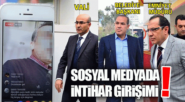 Sosyal medyada intihar girişimi!