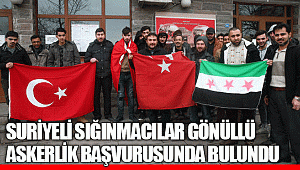 Suriyeli sığınmacılar gönüllü askerlik başvurusunda bulundu