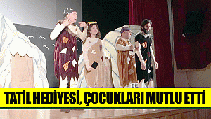 TATİL HEDİYESİ, ÇOCUKLARI MUTLU ETTİ