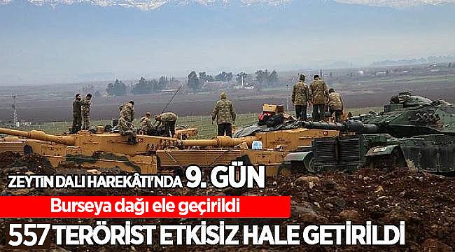 Zeytin Dalı Harekâtı'nda 9'uncu gün