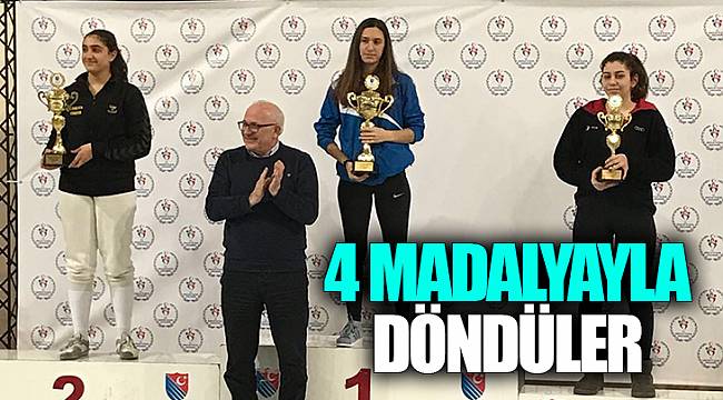 4 madalyayla döndüler