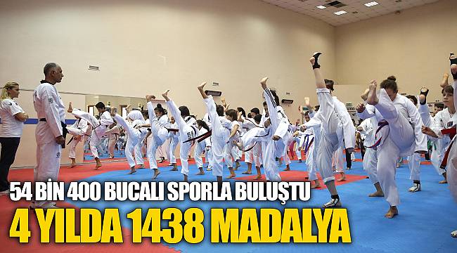 54 bin 400 Bucalı Sporla Buluştu 4 yılda 1438 madalya