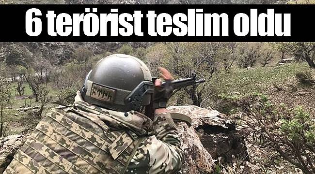 6 terörist teslim oldu