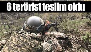 6 terörist teslim oldu