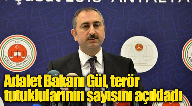 Adalet Bakanı Gül, terör tutuklularının sayısını açıkladı
