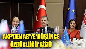 AKP'den AB'ye 'düşünce özgürlüğü' sözü