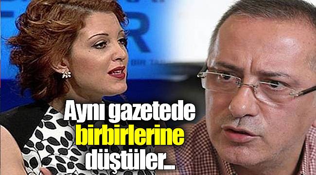 Aynı gazetede birbirlerine düştüler...