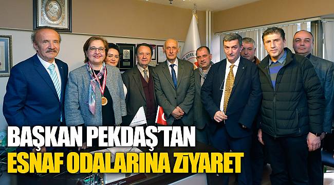 Başkan Pekdaş’tan esnaf odalarına ziyaret