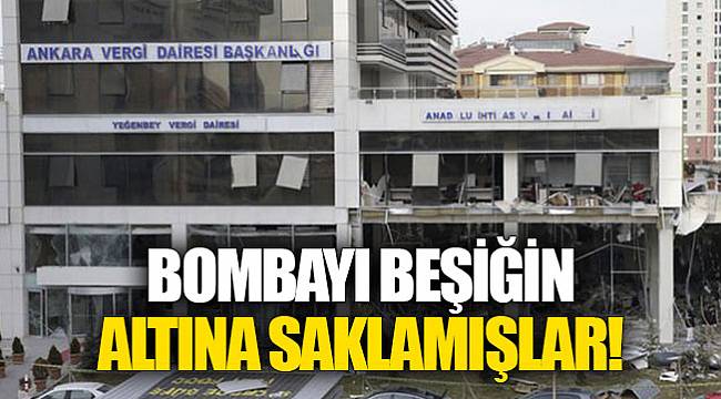 Bombayı beşiğin altına saklamışlar!