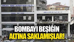 Bombayı beşiğin altına saklamışlar!