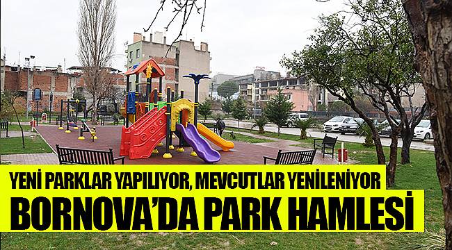 Bornova'da park hamlesi