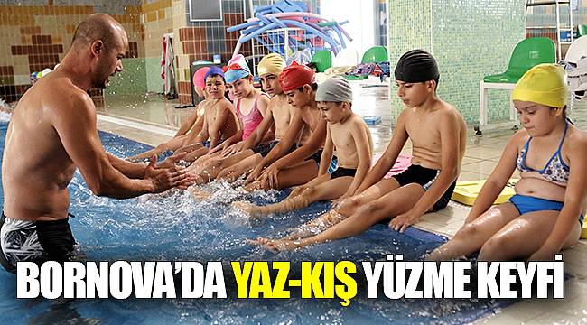Bornova’da yaz-kış yüzme keyfi
