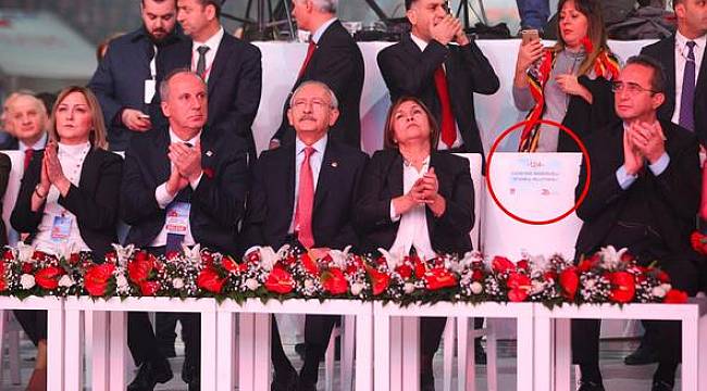 CHP Kurultayı'nda boş koltuk detayı...