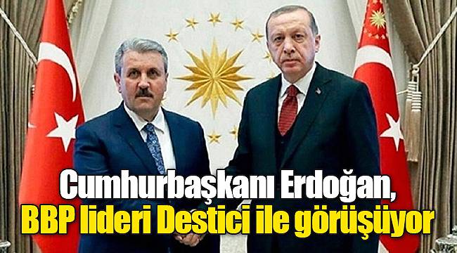 Cumhurbaşkanı Erdoğan, BBP lideri Destici ile görüşüyor