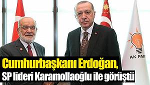 Cumhurbaşkanı Erdoğan, SP lideri Karamollaoğlu ile görüştü