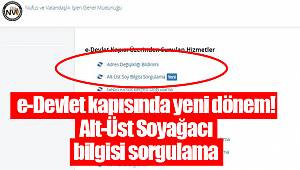 e-Devlet kapısında yeni dönem! Alt-Üst Soyağacı bilgisi sorgulama