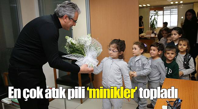 En çok atık pili ‘minikler’ topladı