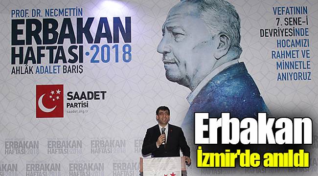 Erbakan İzmir'de anıldı