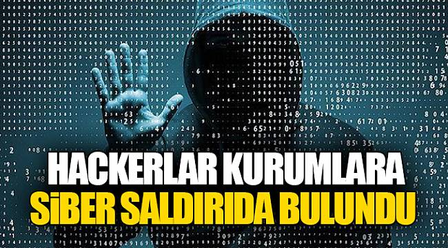 Hackerlar kurumlara siber saldırıda bulundu