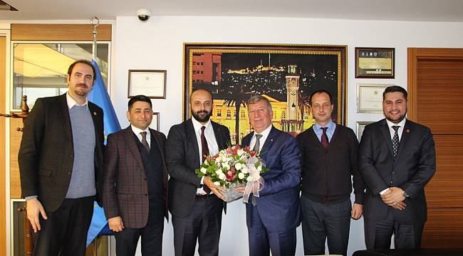 Harita ve Kadastro Mühendisleri Odası Menemen Ticaret Odasını ziyaret etti