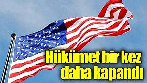 Hükümet bir kez daha kapandı