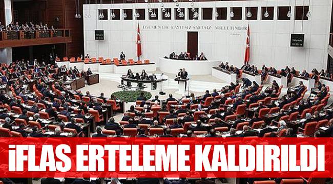 İflas erteleme kaldırıldı