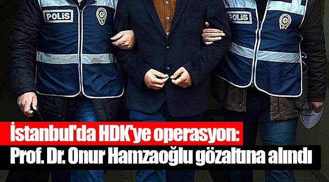 İstanbul'da HDK'ye operasyon: Prof. Dr. Onur Hamzaoğlu gözaltına alındı