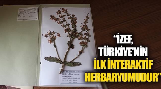 “İZEF, Türkiye'nin ilk interaktif herbaryumudur”