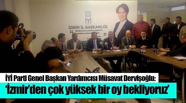 "İzmir'den çok yüksek bir oy bekliyoruz"