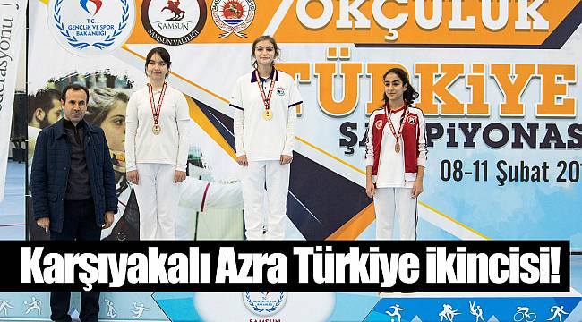 Karşıyakalı Azra Türkiye ikincisi!