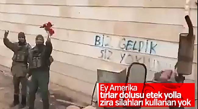 Mehmetçik'ten teröristlere mesaj: Biz geldik siz yoktunuz