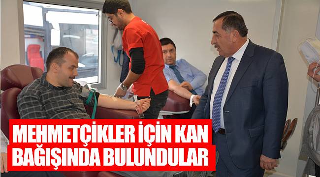 Mehmetçikler için kan bağışında bulundular