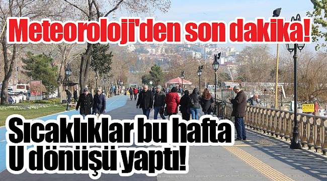 Meteoroloji'den son dakika!