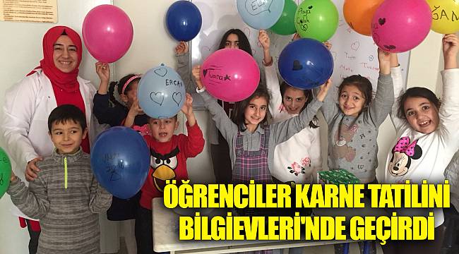 ÖĞRENCİLER KARNE TATİLİNİ BİLGİEVLERİ'NDE GEÇİRDİ
