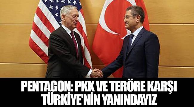 Pentagon: PKK ve teröre karşı Türkiye'nin yanındayız