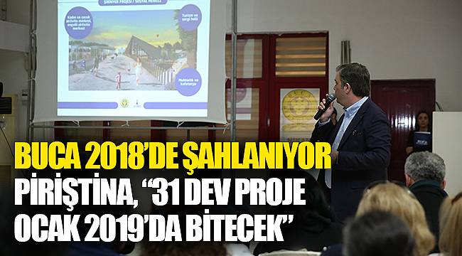 Piriştina, “31 dev proje Ocak 2019’da bitecek”