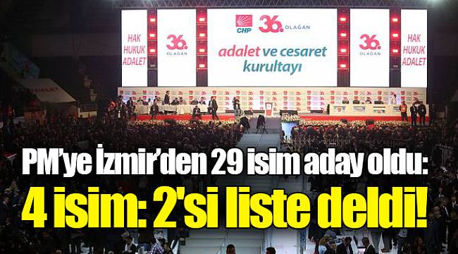 PM’ye İzmir’den 29 isim aday oldu: 4 isim: 2'si liste deldi!