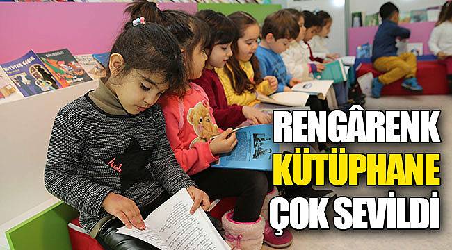 Rengârenk kütüphane çok sevildi