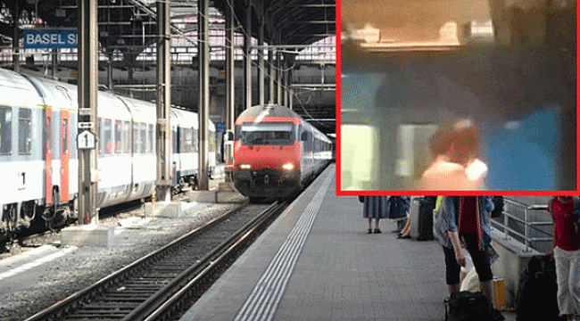 Skandal! İki erkek tren istasyonunda çırılçıplak...