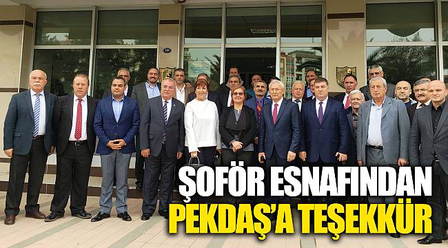 Şoför esnafından Pekdaş’a teşekkür