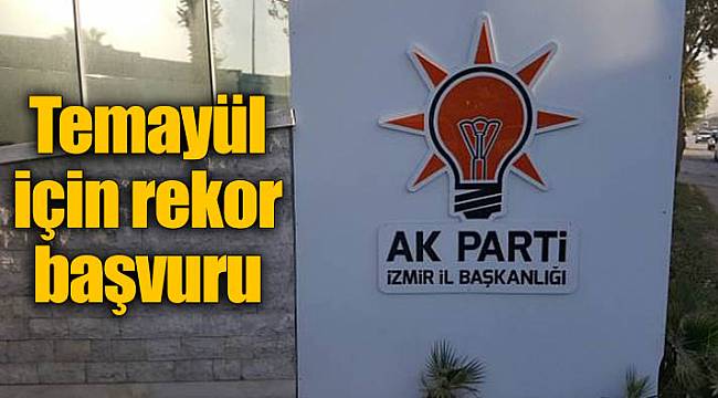 Temayül için rekor başvuru