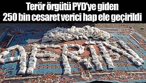 Terör örgütü PYD'ye giden 250 bin cesaret verici hap ele geçirildi