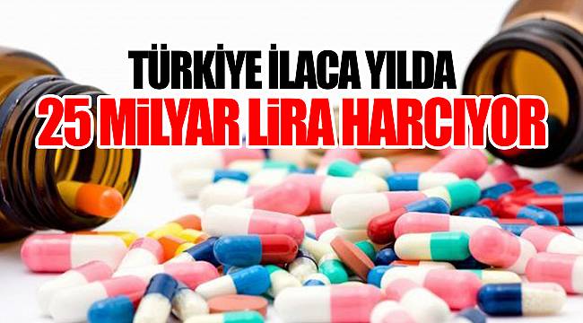 Türkiye İlaca Yılda 25 Milyar Lira Harcıyor