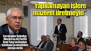 "Yapılamayan işlere mazeret üretmeyin"