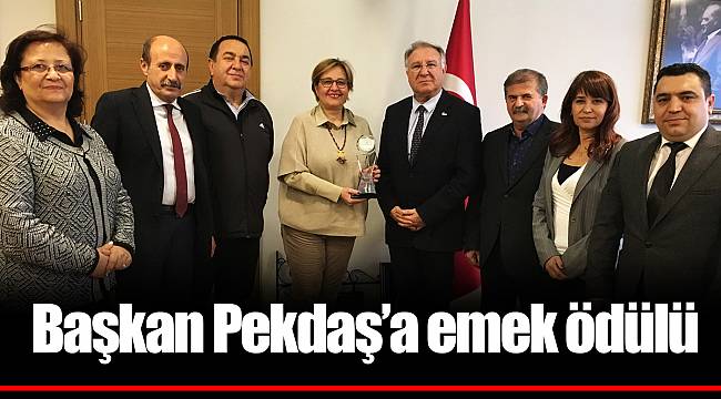 Başkan Pekdaş’a emek ödülü